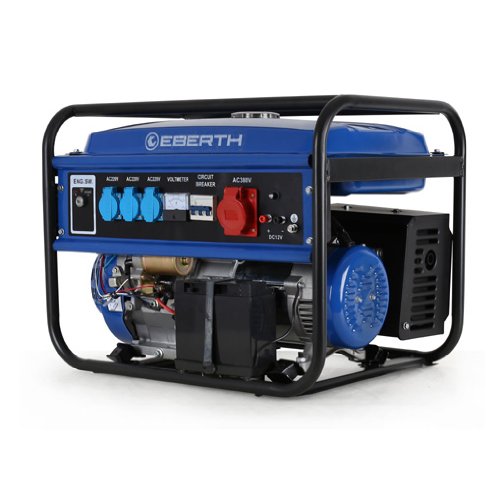 EBERTH 5500 Watt Stromerzeuger Notstromaggregat Stromaggregat Generator E-Start1