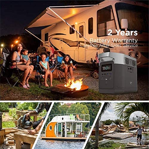 ECOFLOW Stromspeicher mobil 1260Wh Generator mit 4 x 1800W AC-Steckdosen