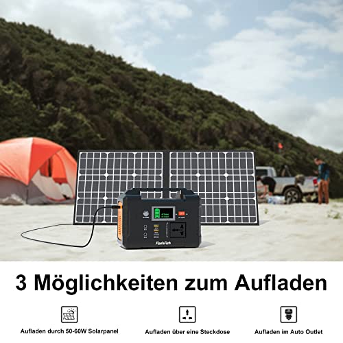 FlashFish 40800mAh Solargenerator mit 220V