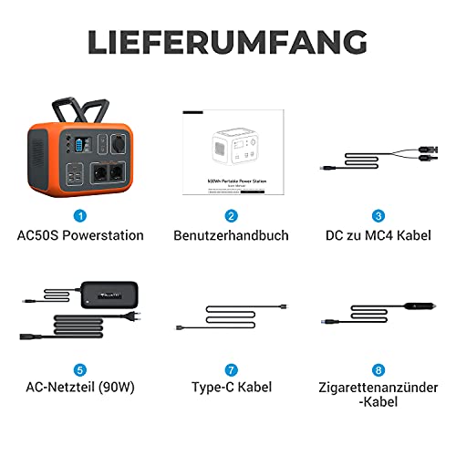 PowerOak 500Wh Stromspeicher Camping Wohnwagen